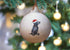 Labrador Black Ceramic Bauble